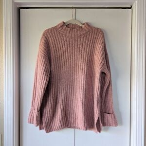 Old Navy Dusty Pink Ribbed Sweater